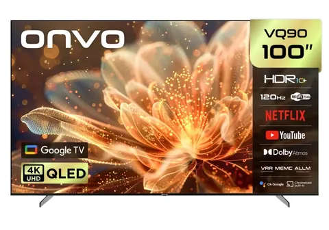 Onvo 100VQ90F3UB 100'' 254 Ekran 4K Ultra HD Google Smart QLED TV