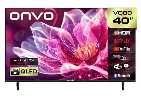 Onvo 40VQ80F2FA 40'' 102 Ekran Uydu Alıcılı Full HD WhaleOS10 QLED TV