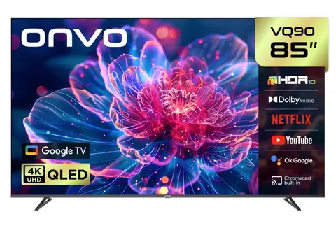 Onvo 85VQ90F3UA 85" 216 Ekran 4K Ultra HD Google Smart QLED TV