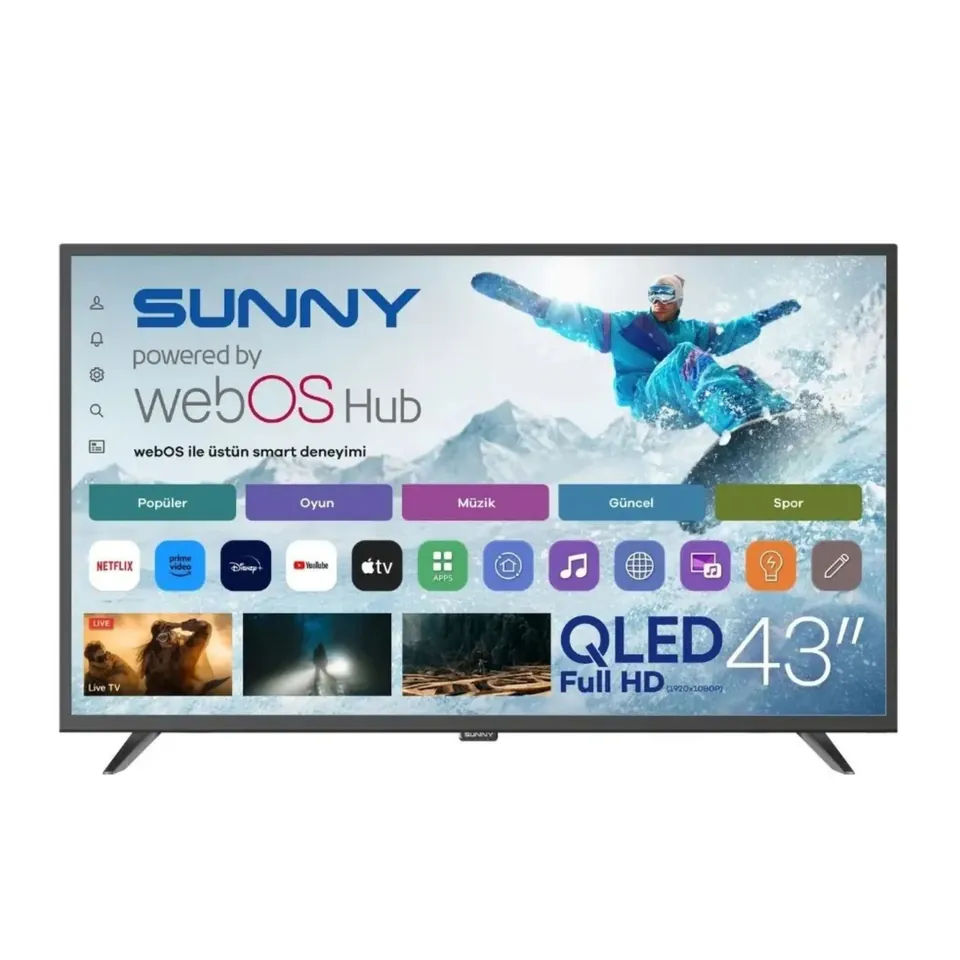 Sunny 43’’ FHD QLED webOS 2.0 Smart TV SN43QAL540