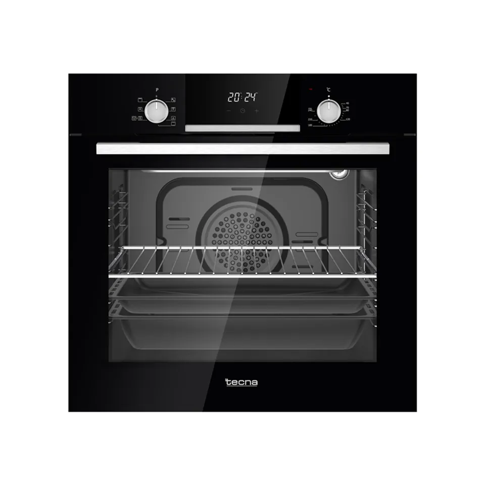 Tecna AF 6082S Steamtec Buhar Destekli Ankastre Fırın Siyah