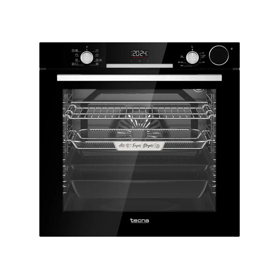 Tecna AF 8093S Steamtec+ Airfry Özellikli Buhar Destekli Ankastre Fırın Siyah