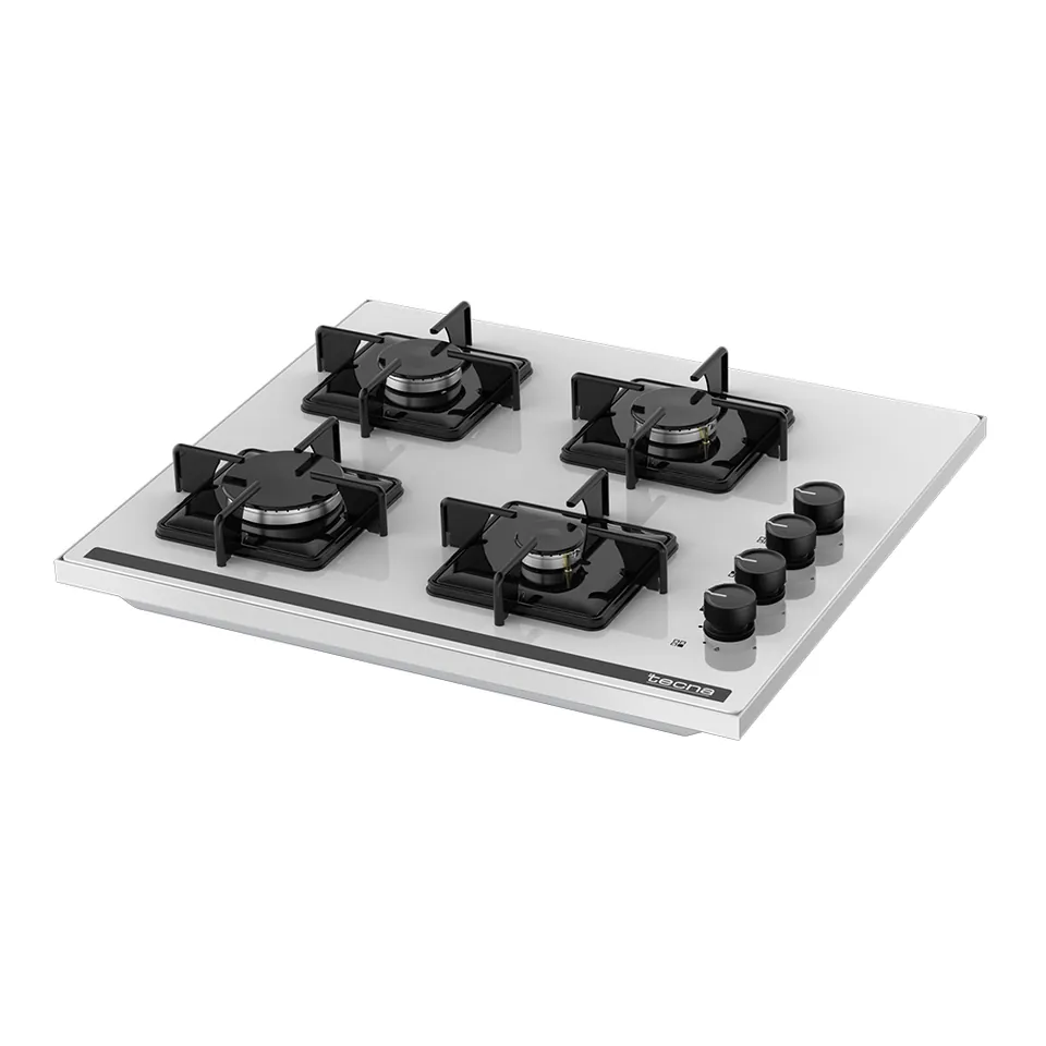 Tecna SÜO 604BC 4 Gözü Gazlı Beyaz Cam Set Üstü Ocak