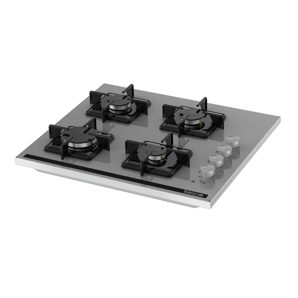 Tecna SÜO 604GC 4 Gözü Gazlı Gri Cam Set Üstü Ocak