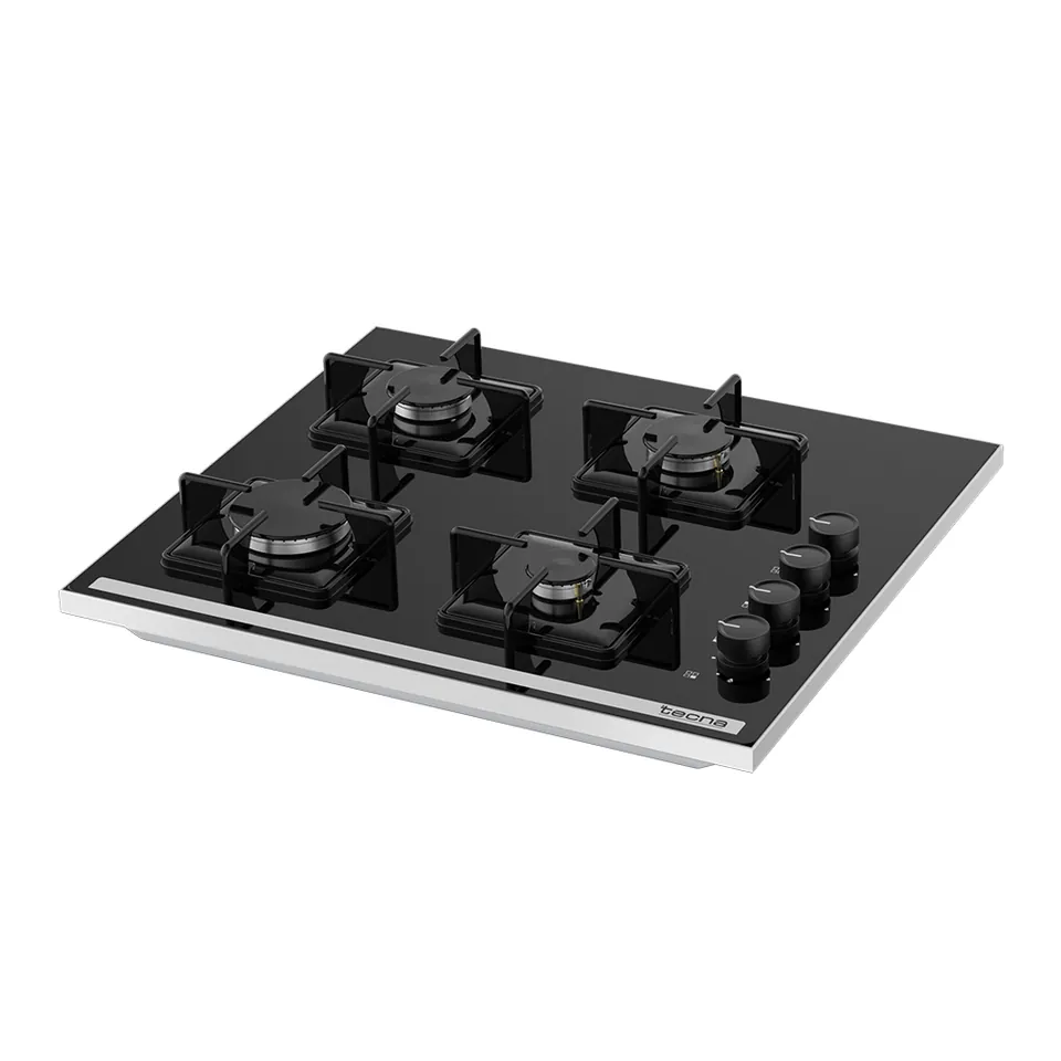 Tecna SÜO 604SC 4 Gözü Gazlı Siyah Cam Set Üstü Ocak